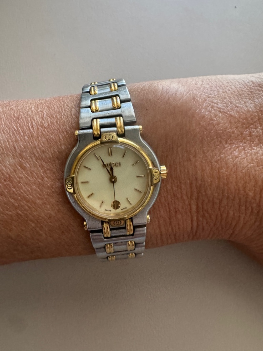 Gucci Two-Tone Women's Bracelet Watch - Gold & Silver